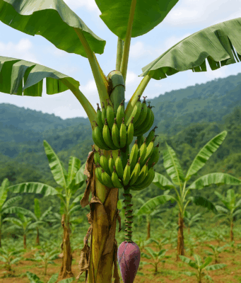 1800 Pohon Pisang untuk Ketahanan Pangan: Inovasi Arista Montana di Lereng Mega Mendung 1800 Pohon Pisang untuk Ketahanan Pangan