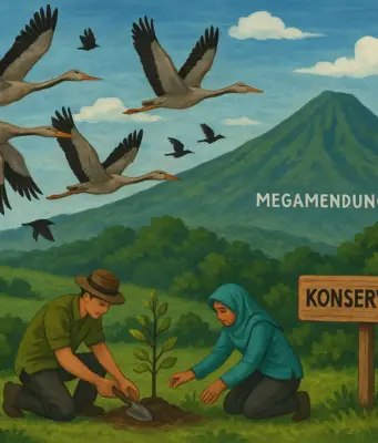 Langit Megamendung Jadi Jalur Migrasi Raptor, Konservasi Alam Jadi Kunci migrasi burung dan konservasi alam di Megamendung3